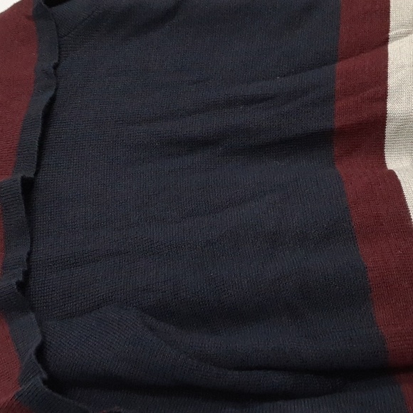 The Limited Western Cowgirl Waterfall Striped Colorblock Open Front Cardigan - Picture 5 of 8